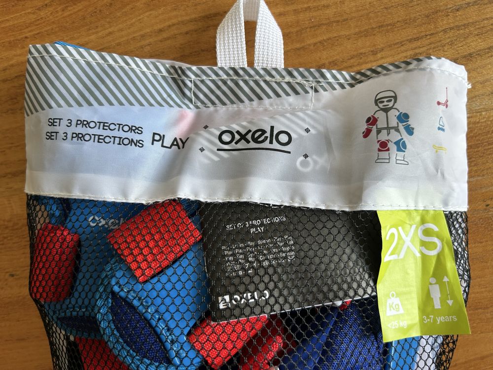 Комплект детски протектори Oxelo Play 3x2 синьо