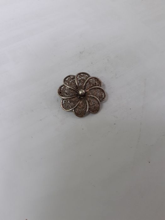 Brosa veche din argint filigran (4)