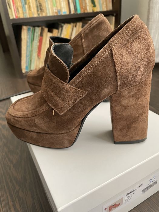 Pantofi noi, de toamna, piele naturala intoarsa, masura 33