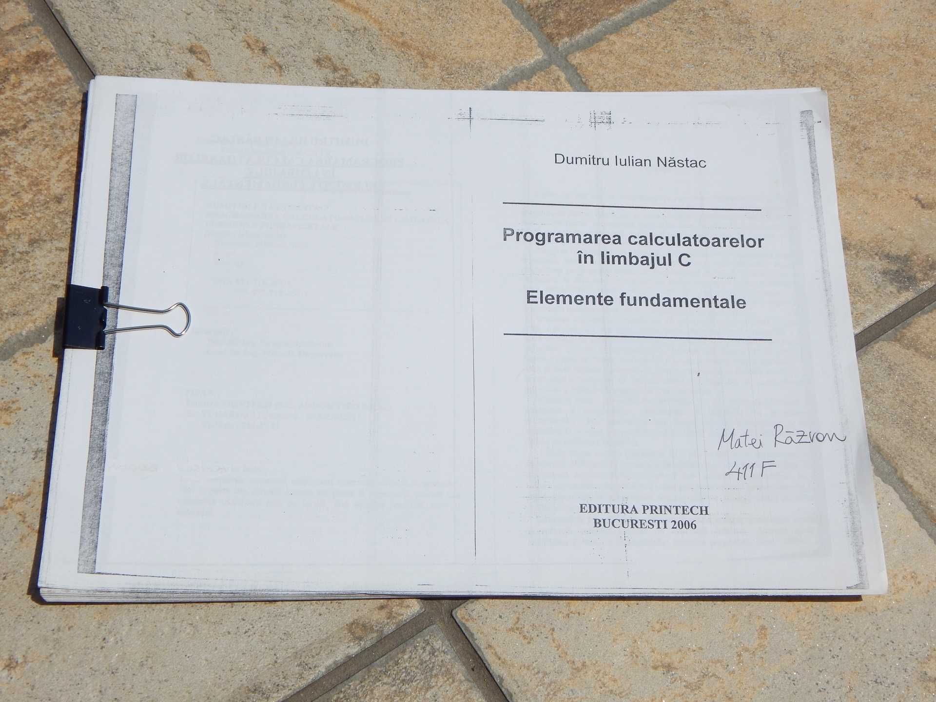 Manual programarea calculatoarelor in limbajul C Nastac Printech 2006