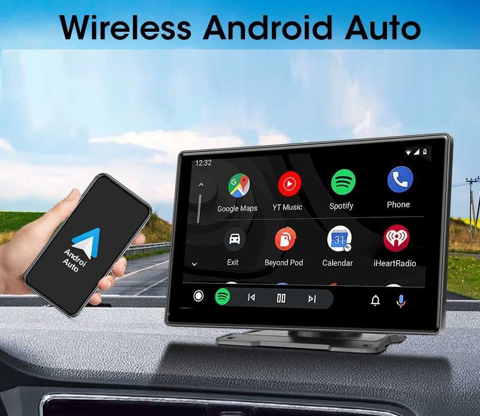 9" мултимедия, монтаж на СТОЙКА, задна камера, навигация, AndroidAuto