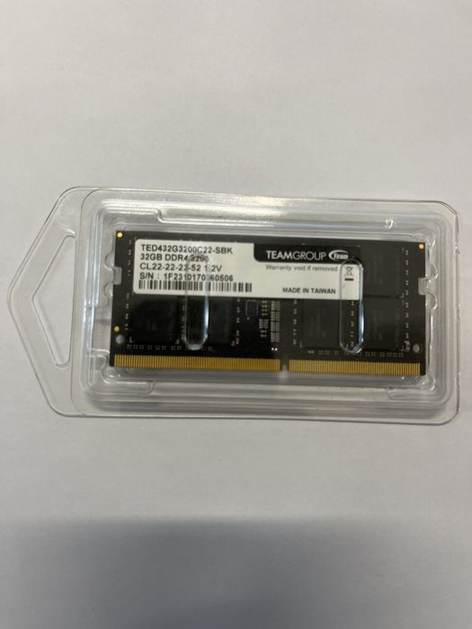 Оперативная память DDR4, 32Gb, 3200MHz