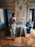 Rochie eleganta,sandale sii geanta asortate