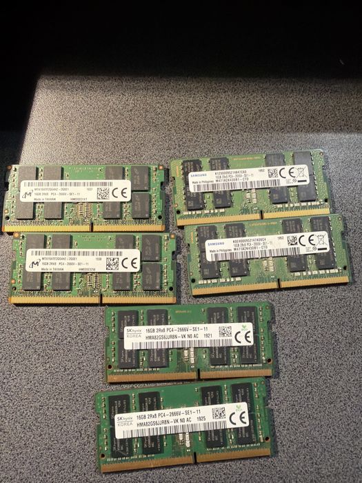 Memorie Laptop Sodimm 16g ddr4 2666 Samsung Micron SKhynix