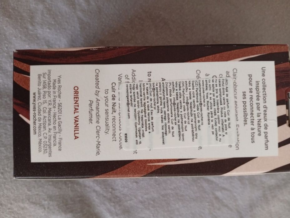 !! 100 ml! Apa de parfum Cuir de Nuit, Yves Rocher, Nou