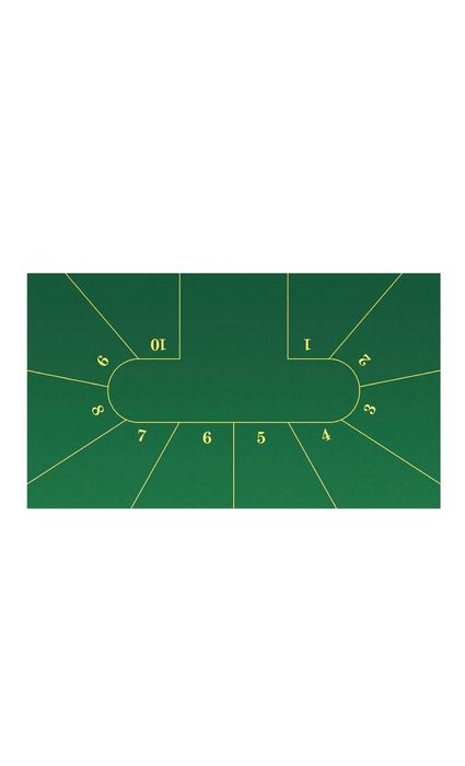 Fata de masa pentru poker dreptunghiulara din catifea verde 260x140cm