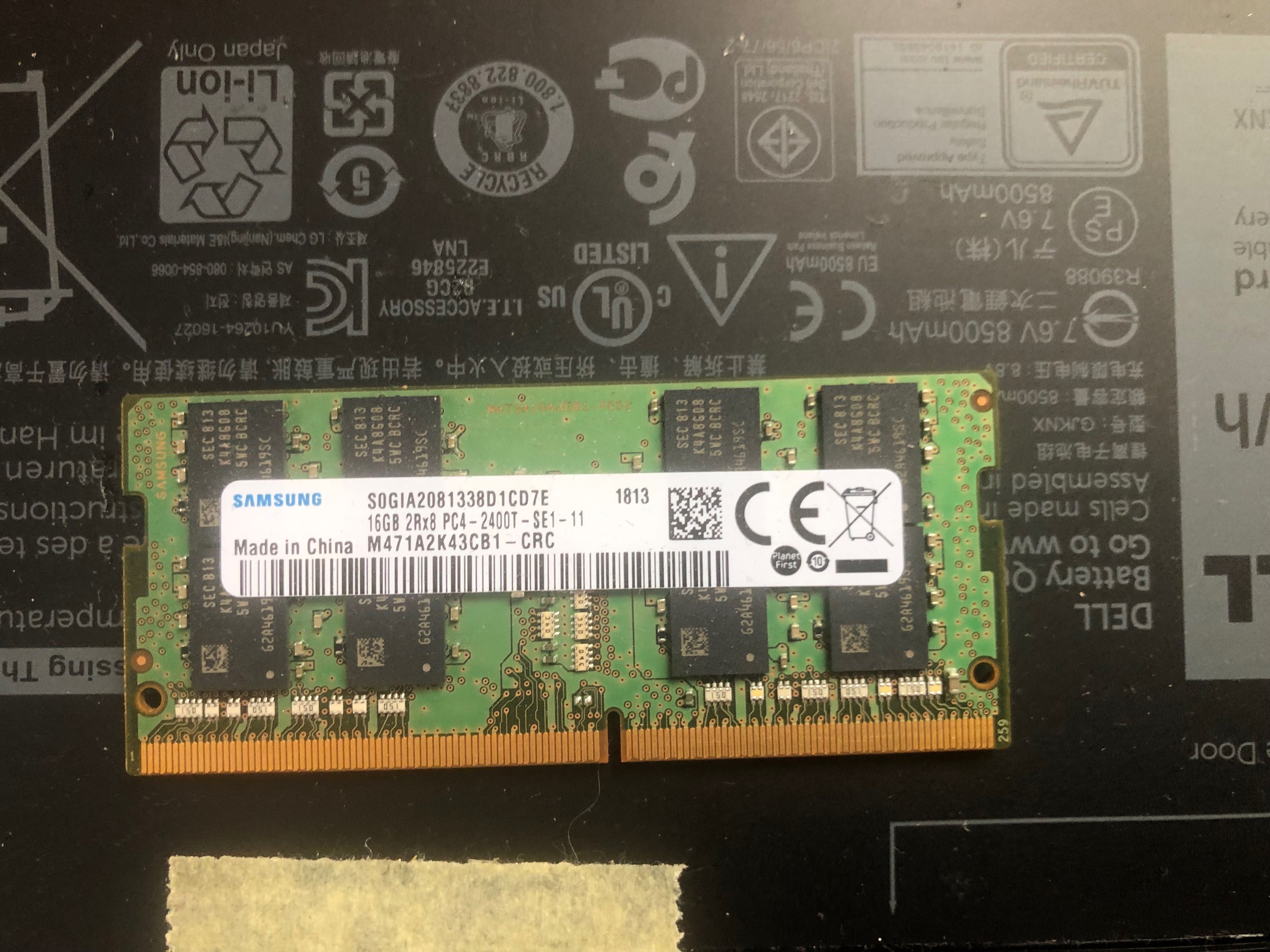 Samsung DDR4 RAM 16GB 1X16 памет