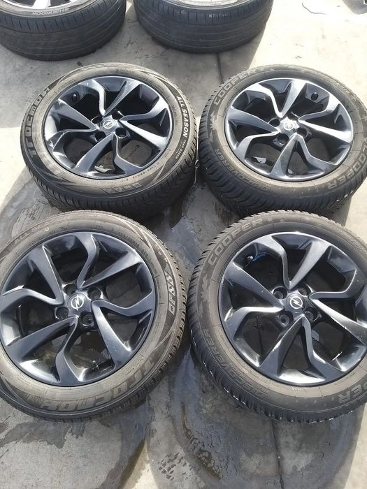 Set jante aliaj r16 cu anvelope all season 195/55r16 opel corsa e x15 13380635 13380636 13380637