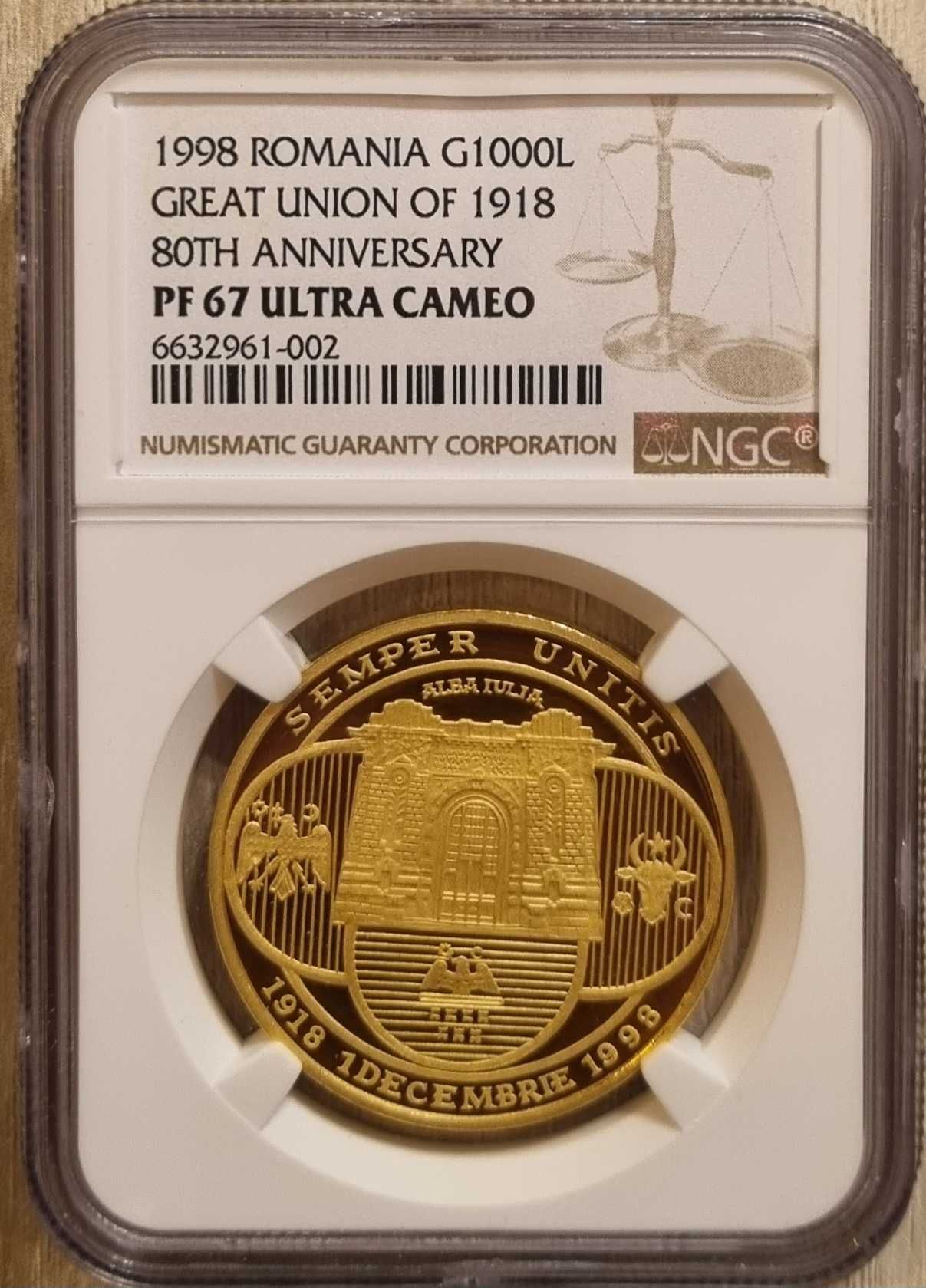 Monede aur de 24 carate 31,10 grame uncii BNR aur de investitie