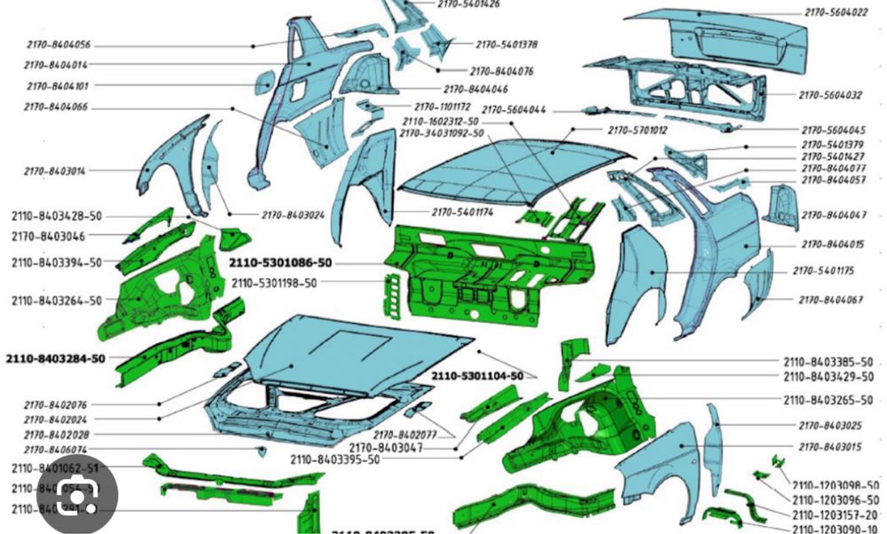 Капот крыло бампер фара ваз гранта приора веста калина 14 нива