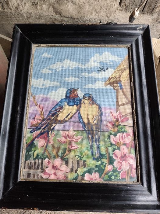 Tablouri cusute in goblen