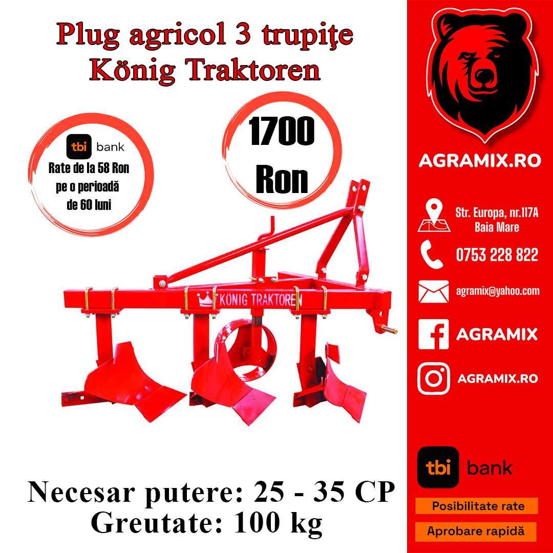 Plug agricol fix 2/3/4 trupite Konig si Demarol Agramix nou