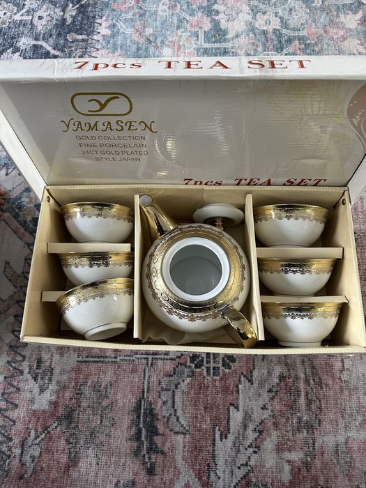Yamasen gold collection, чайный набор, японский фарфор