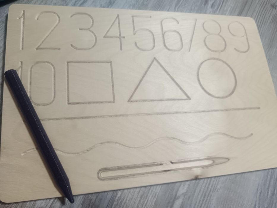 Азбука и числа за проследяване с пръст,писалка, пластелин