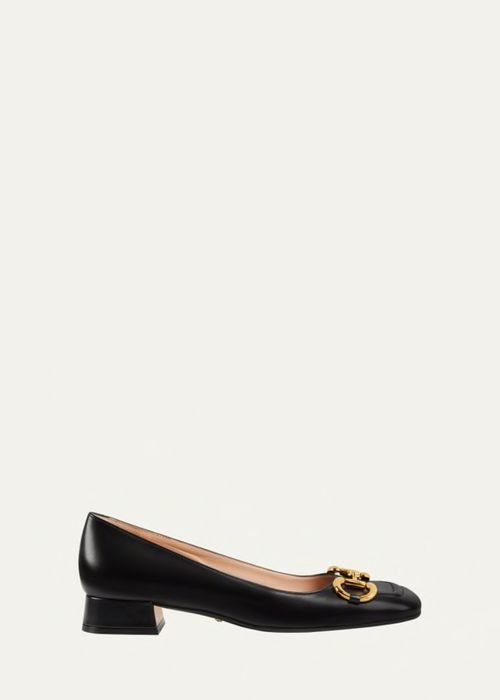 GUCCI Baby Horse Bit Ballerina Flats