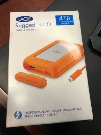 HDD hard disk extern LACIE rugged thundebolt 4TB nou SIGILAT