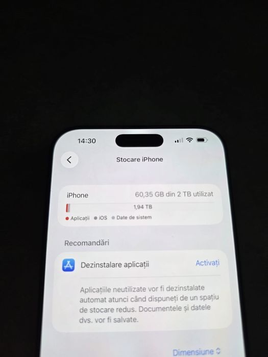 iPhone 17 Pro Max – 2TB, ca nou!