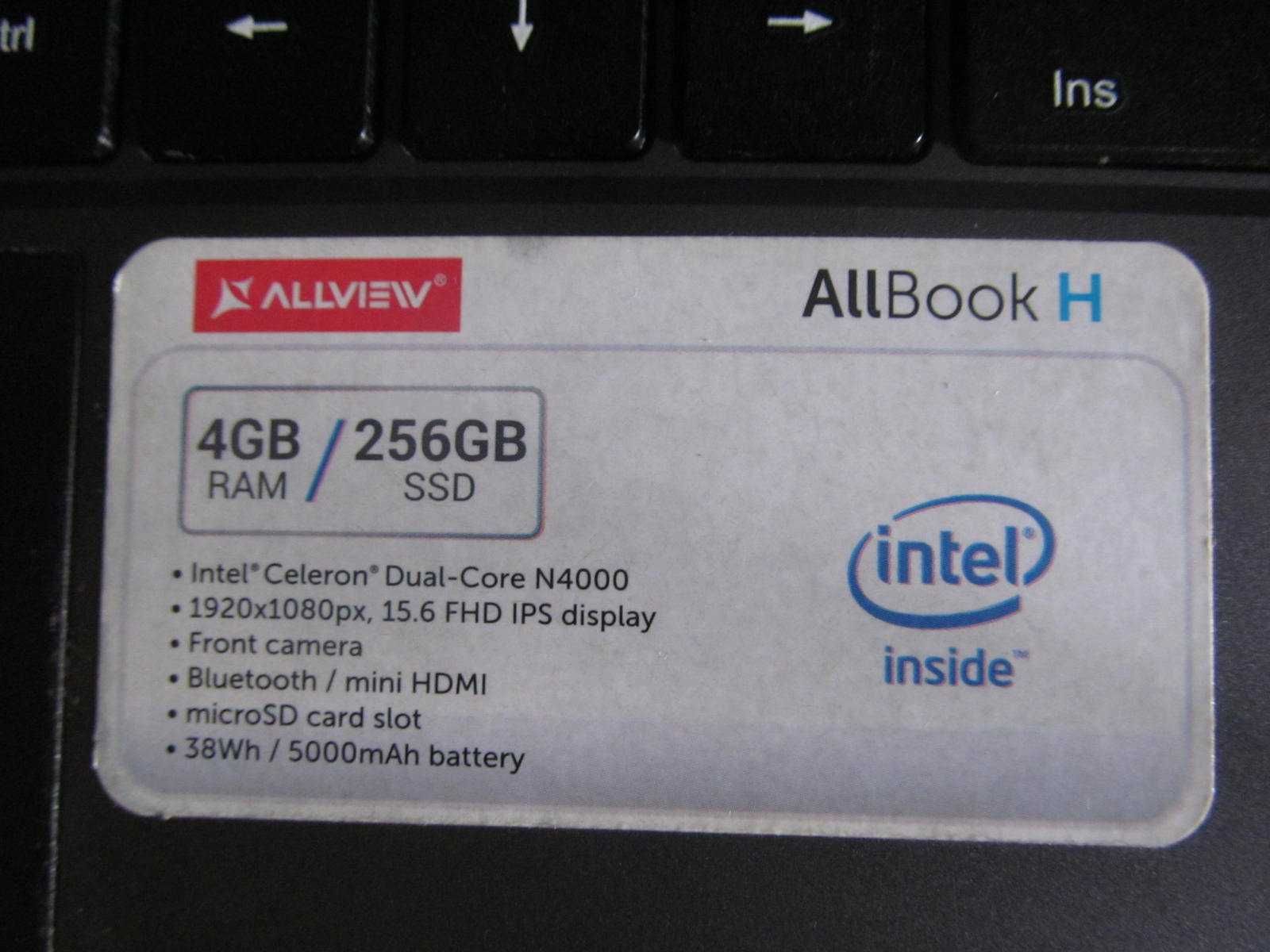 laptop allview allbook h Intel dual core 2,6 ghz