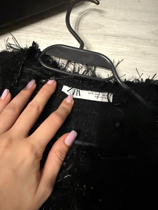 Черно сако букле