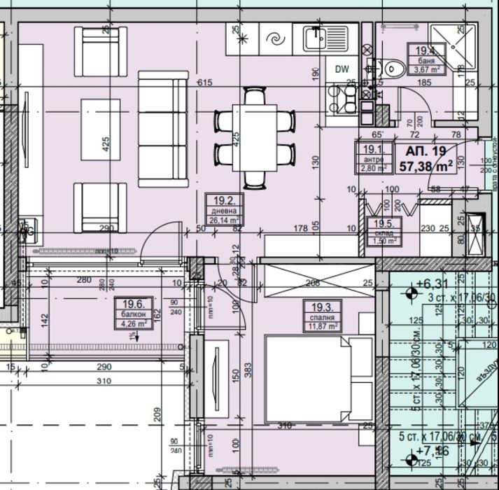 Продава се Двустаен апартамент в София, Овча купел 1 - 68 кв.м за 1778 €/кв.м - Снимка #15