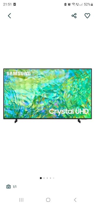 Samsung Tv 4K HDR smart 40inch, Netflix, Youtube. Tehnologie Crystal