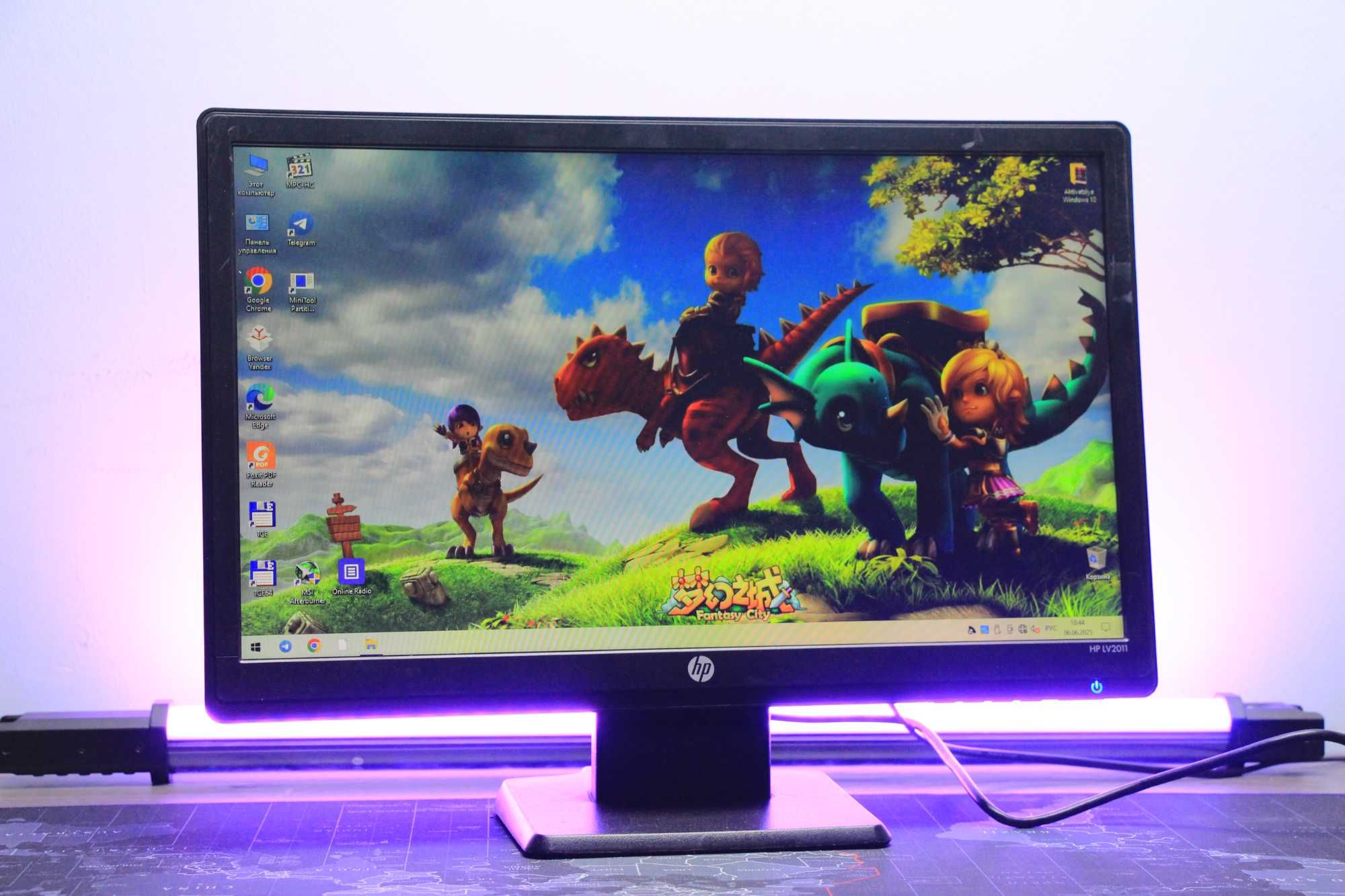 HP monitor 20" arzon narxda kabellari bilan