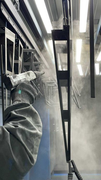 Порошковая полимерная покраска металлы/Poroshkoviy Kraska/7m Pechka