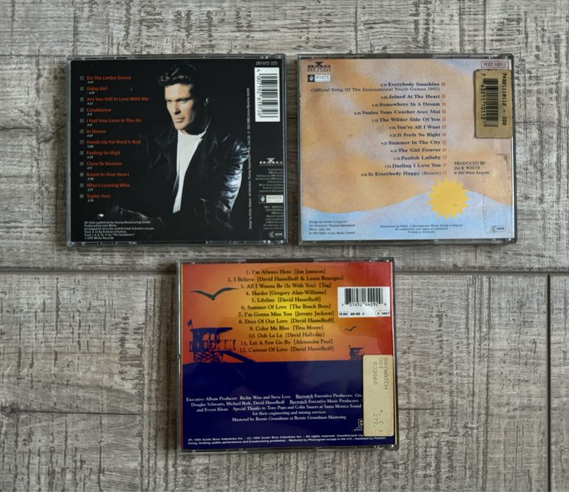 Lot 9 cd-uri originale David Hasselhoff