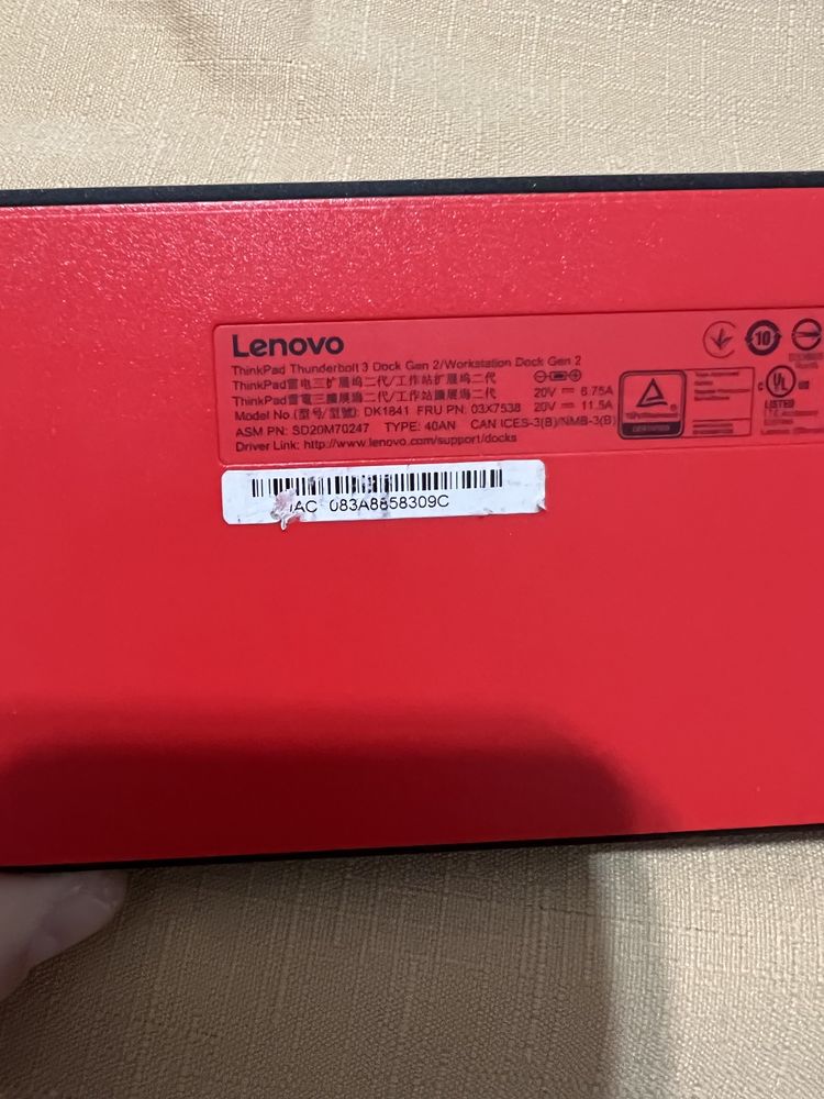 Dock Lenovo thunderbolt 3 gen 2 ca nou