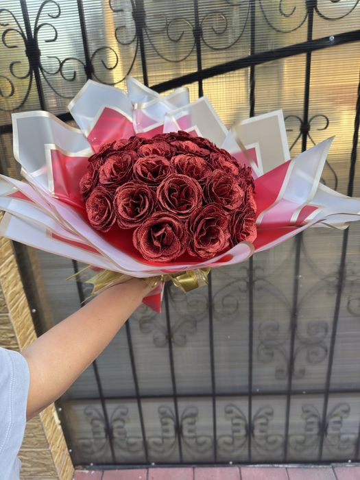 Buchet trandafiri din sapun