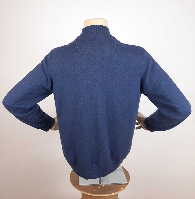 A.W.Dunmore - Мъжка жилетка с цип от коприна и кашмир размер L