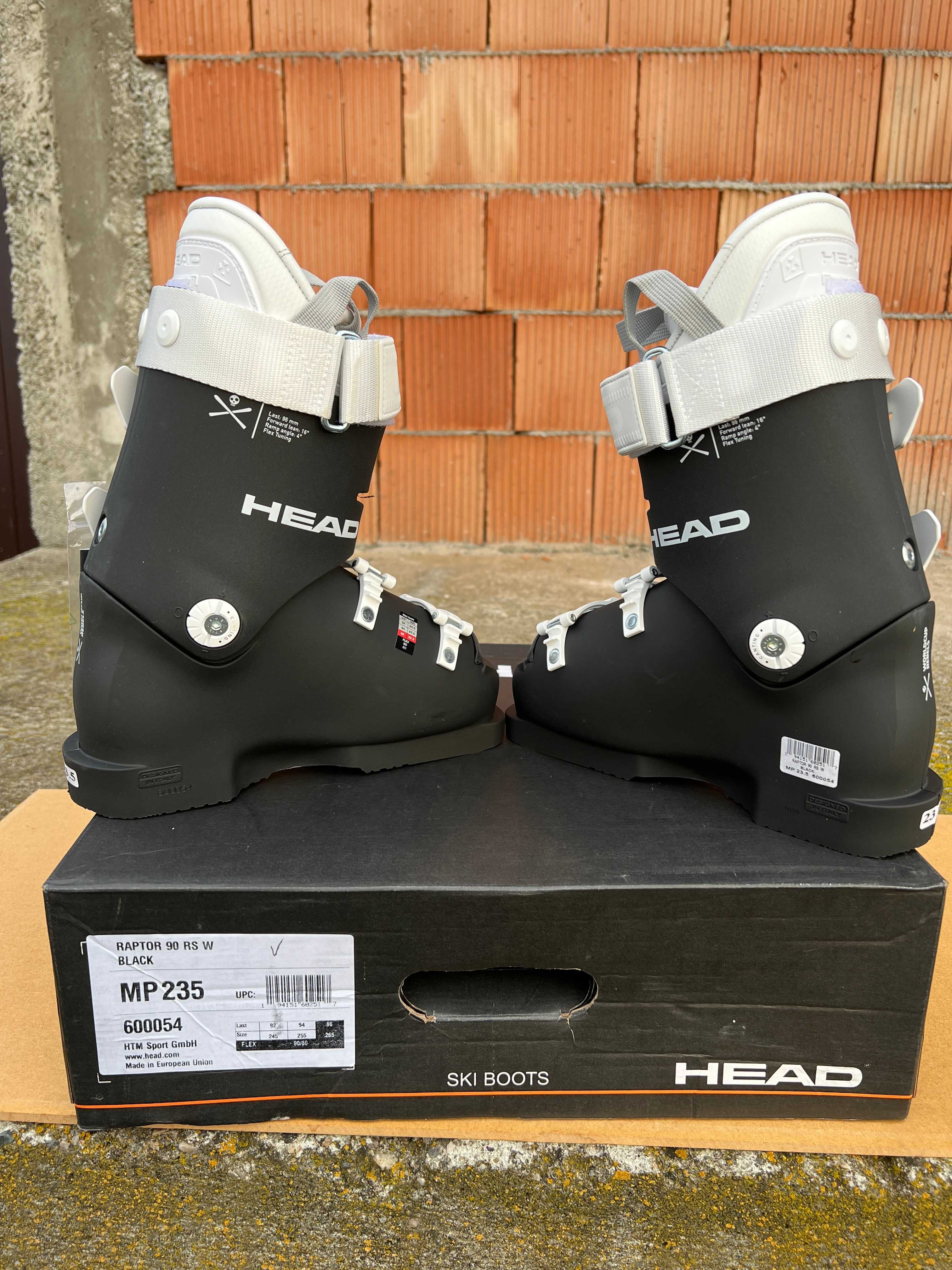 clapari noi head raptor 90 rs w black mondo 23,5 europa 37,5