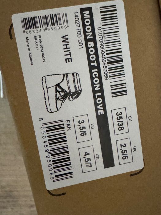 Moon boot  ботинки 36-37 размер