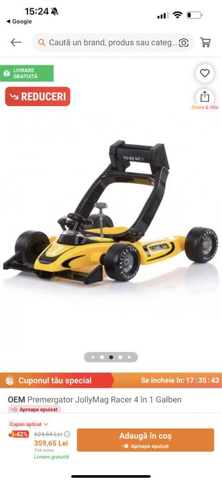 Premergator masinuta taxi NOU