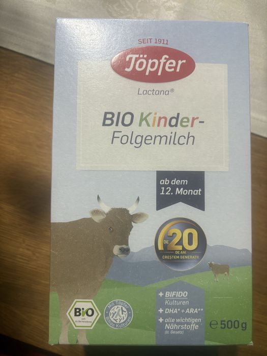 Lapte praf Topfer kinder Bio