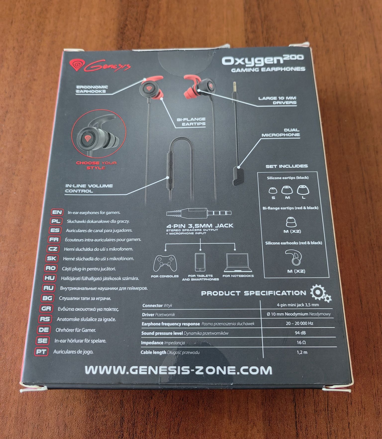 Genesys Oxygen 200 гейминг слушалки