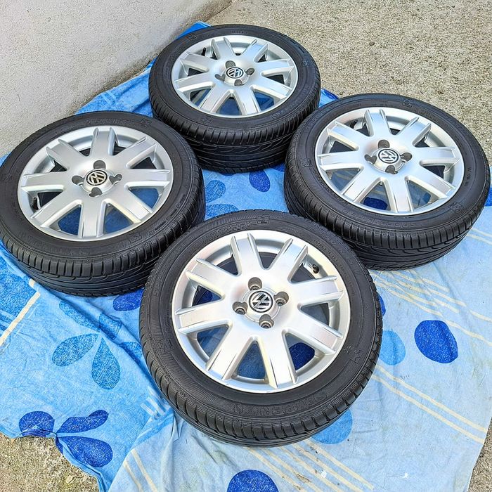 Vând set roți aluminiu R15 VW 4x100 - Polo Up! Polo 4 Citigo Mii