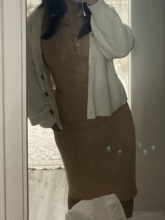 Платье лапша, теплое