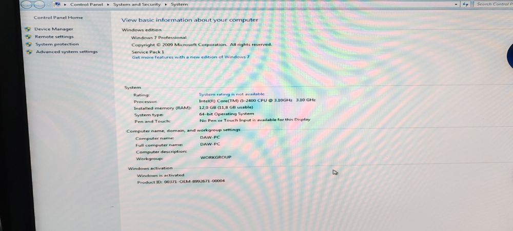 Calculator LENOVO I5 Generatia 2. 12GB/RAM. HDD 240Gb