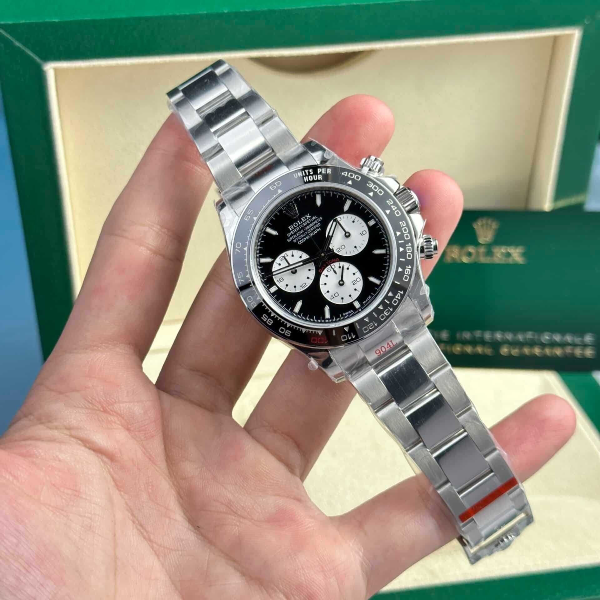Rolex Daytona 4131 Silver Black bazel
