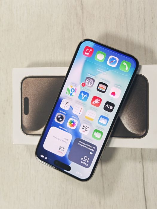 Като нов iPhone 15 Pro 5G 128 GB Natural Гаранция