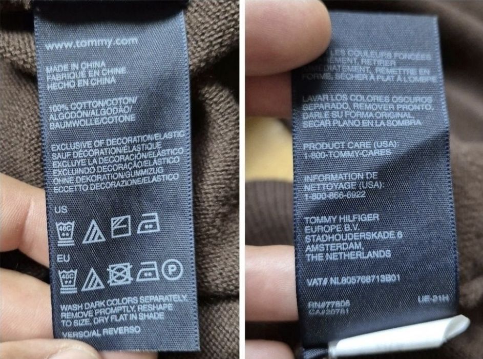 Pulover Tommy Hilfiger Premium Cotton, Bărbați, Maro, Mărimea XL