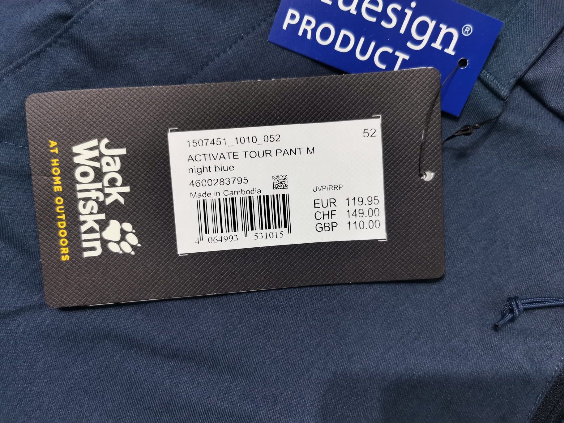 Pantaloni jack wolfskin 52