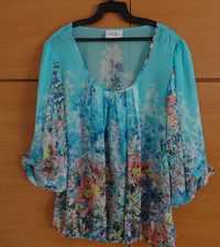 bluza Wallis din voal cu imprimeu floral marime 42-44