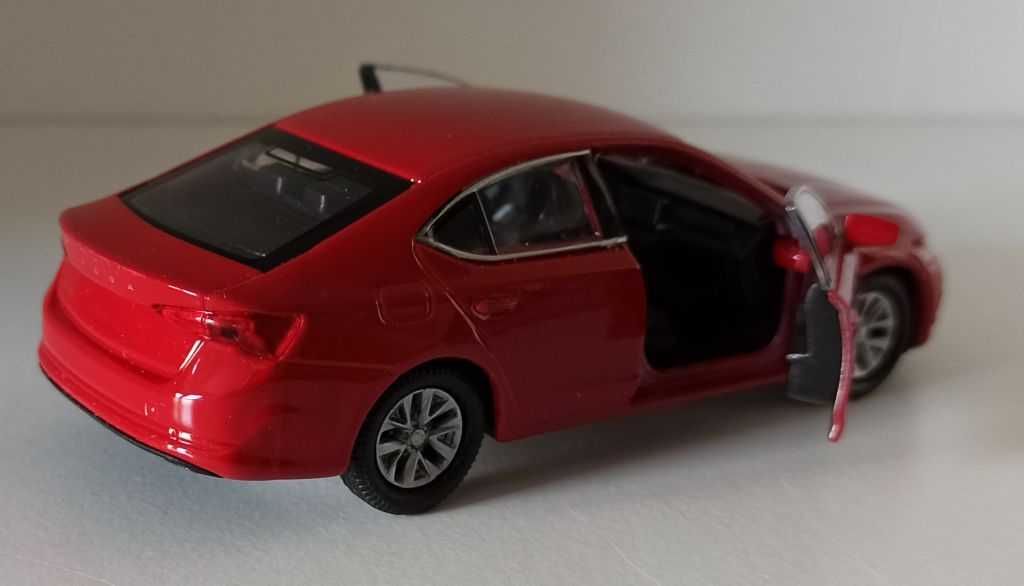 Macheta Skoda Octavia 4 sedan rosu - Welly 1/36