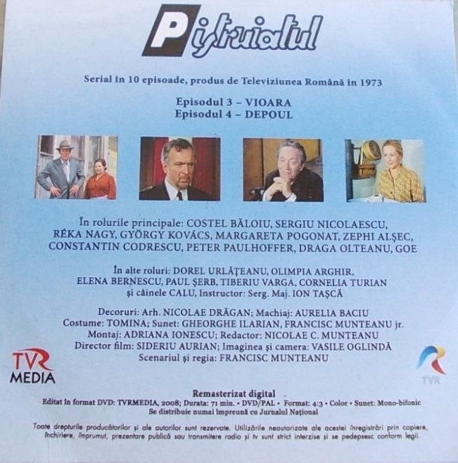 PISTRUIATUL episoadele 1, 2, 3 şi 4 . DVD-uri NOI