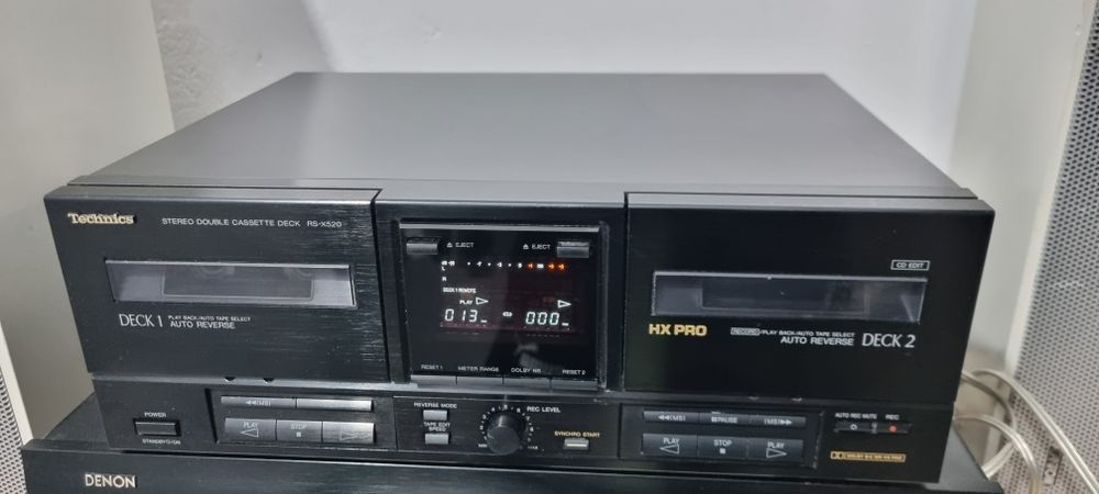 Dublu deck si cd player Technics, dimensiune mai mica