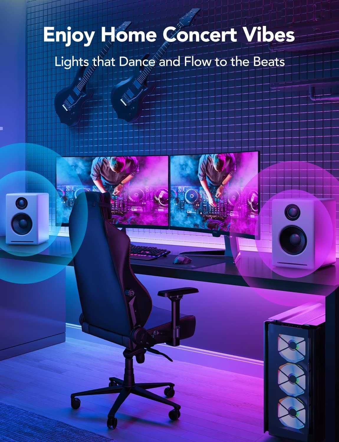 НОВА, ТЕСТВАНА Govee M1 RGBIC LED лента, 16.4 фута WiFi LED...