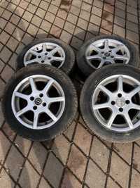 Jante aliaj 175/65 R14 cu 4 cauciucuri vara Opel Corsa C,  4 prezoane