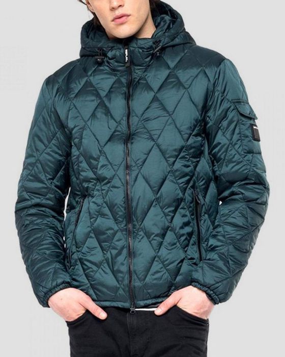 Geaca Replay Forest Green HOODED